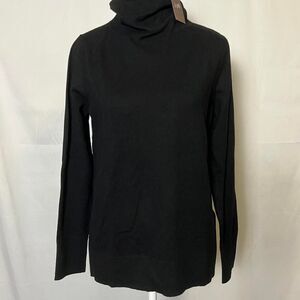NWT J.Jill Black Turtleneck Sweater Petite Small Minimalist office work SP‎